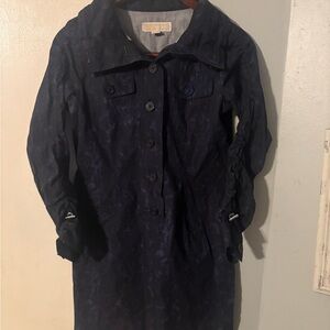 Michael Kors Dark Blue Long Sleeve Dress